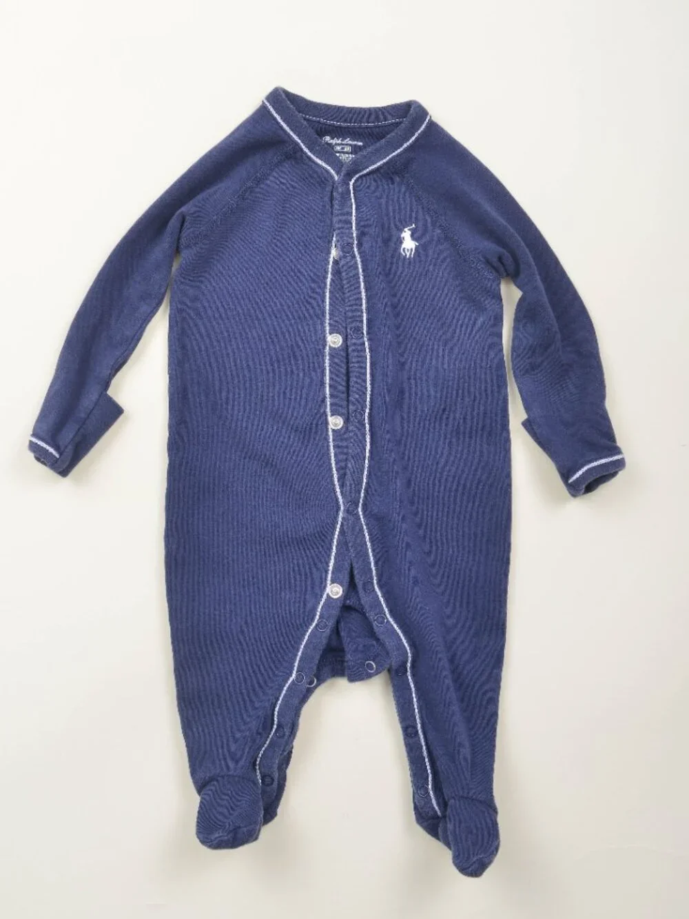Ralph Lauren Plaid Jumper Footie Sleeper Baby Boy Bundle 3 piece